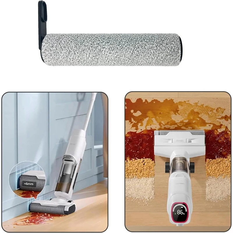 Kit de rolo e filtro de escova para dreame trouver k10 e k10 pro, peças de reposição para aspirador de pó sem fio seco e molhado