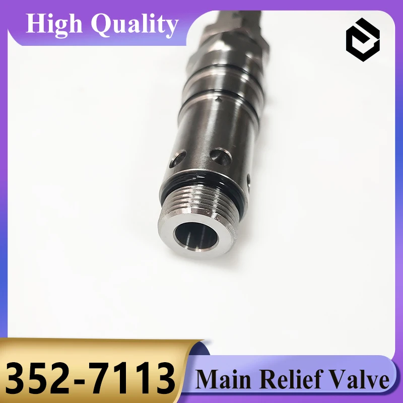 Válvula de alívio principal 3527113 da máquina escavadora 352-7113 para Caterpillar CAT E320D E325D E329D E330D