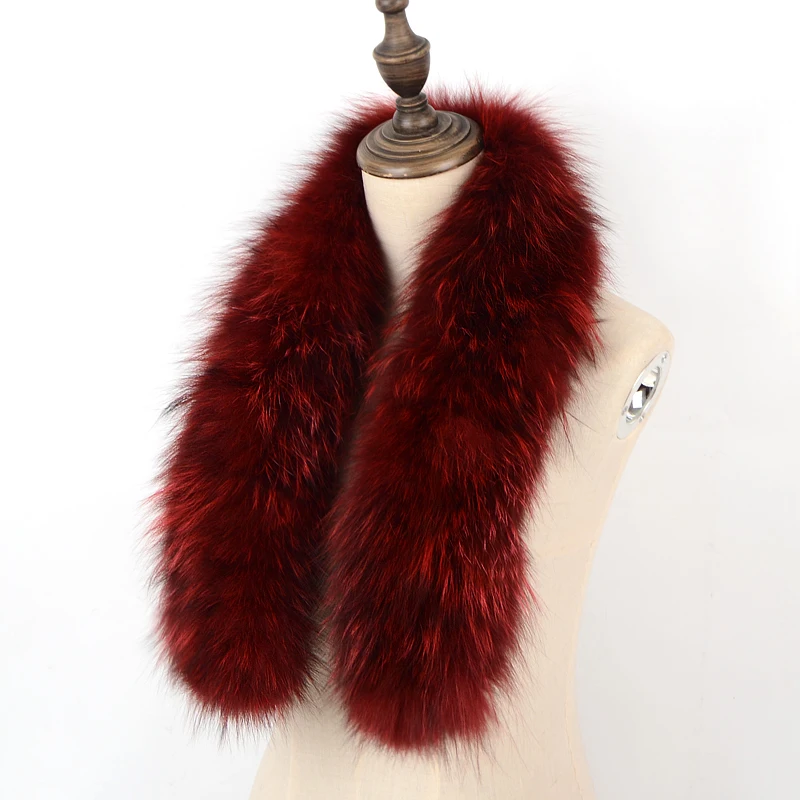 Hot Sale Women Winter Warm Natural Fox Fur Scarf Ring Knit Real Fox Fur Lady Fashion Neckerchief Scarves Women Real Fur Bandana