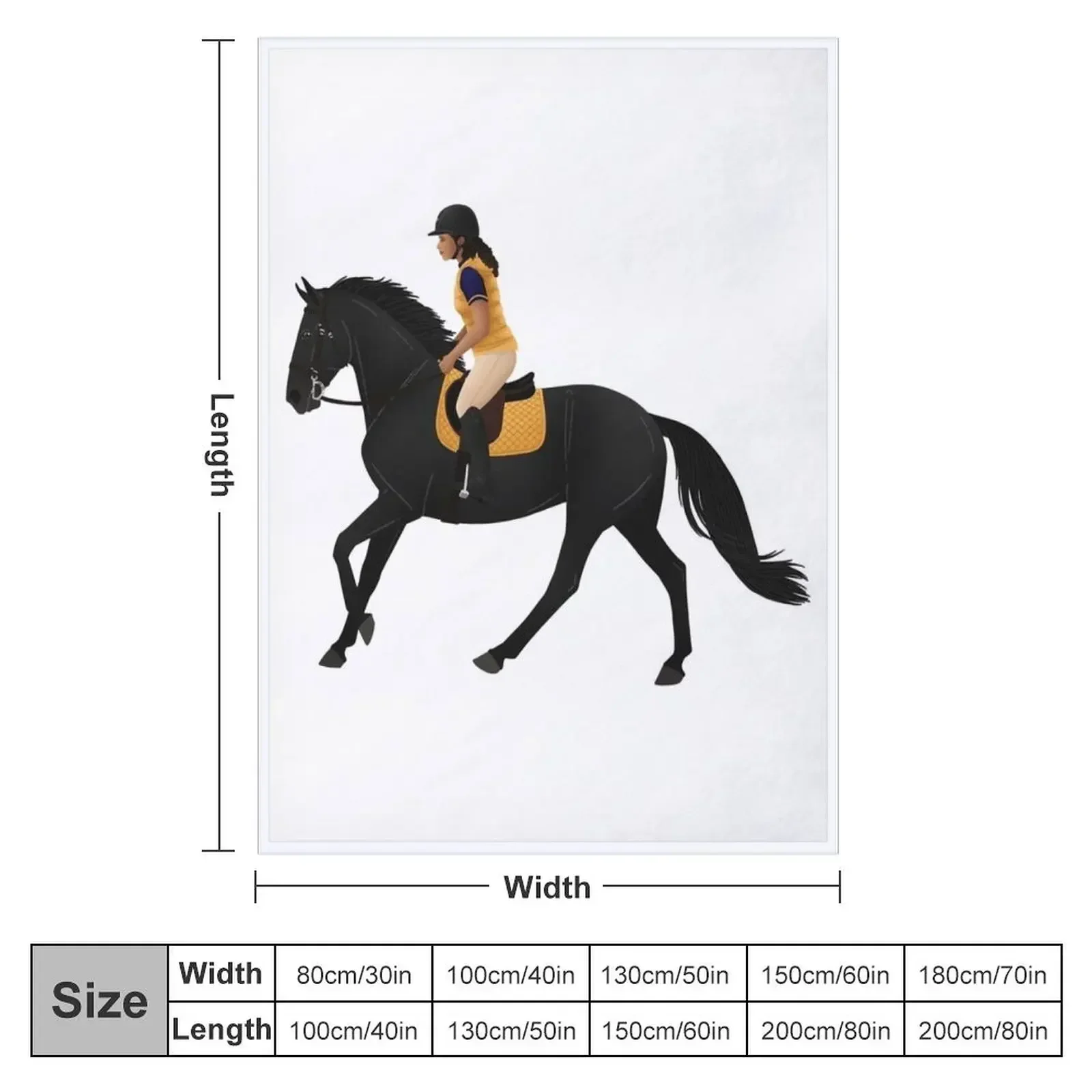 Zoe and Raven from Free Rein - Equine Rampaige Throw Blanket couch cozy soft plush fuzzy picnic outdoor blanket