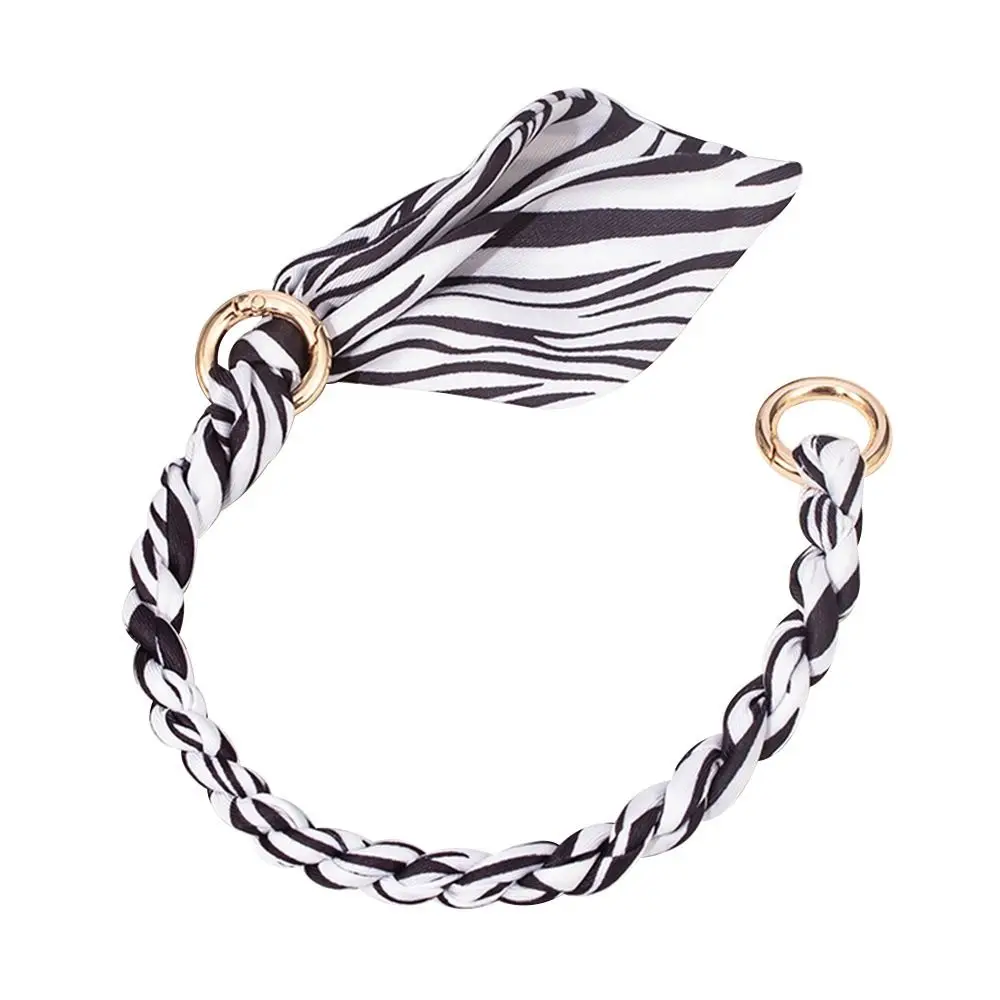 

DIY Metal Alloy Silk Scarf Bag Chain Detachable Bow Ribbon Handbag Strap Handle Bag Decor Bags