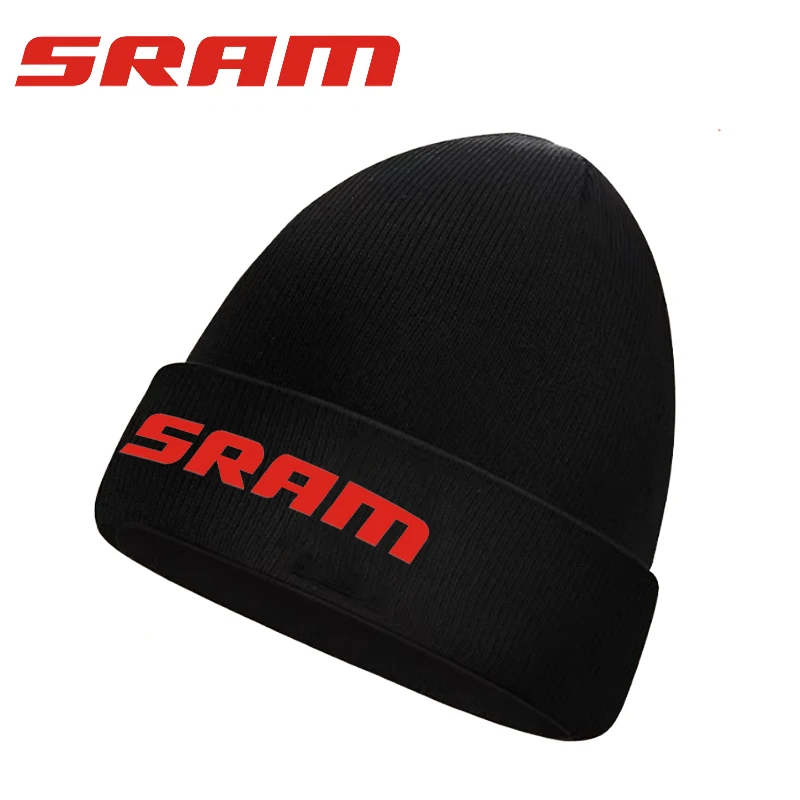 SRAM solid color versatile autumn and winter knitted hat European and American workwear men's and women's brimless hat