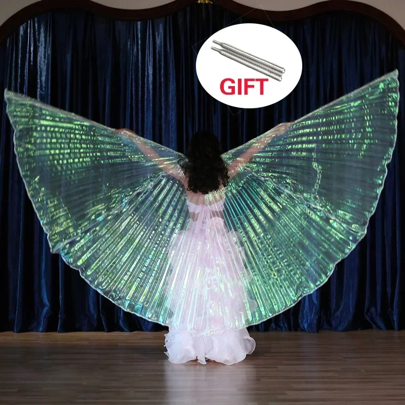 

Крылья для танца живота Крылья Исиды Аксессуары для танца живота Болливуд Восточный египетский костюм с палочками для взрослых и детей Золото Лидер продаж