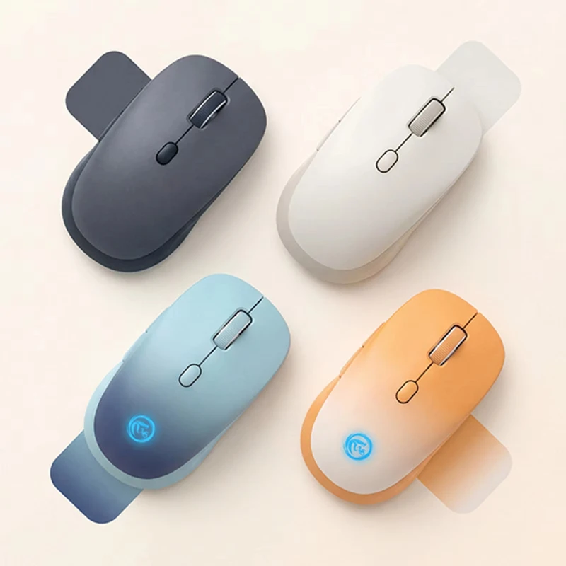 Wireless Bluetooth Dual Mode 2.4G Mouse Quiet Charging Model Versatile for Office Gaming