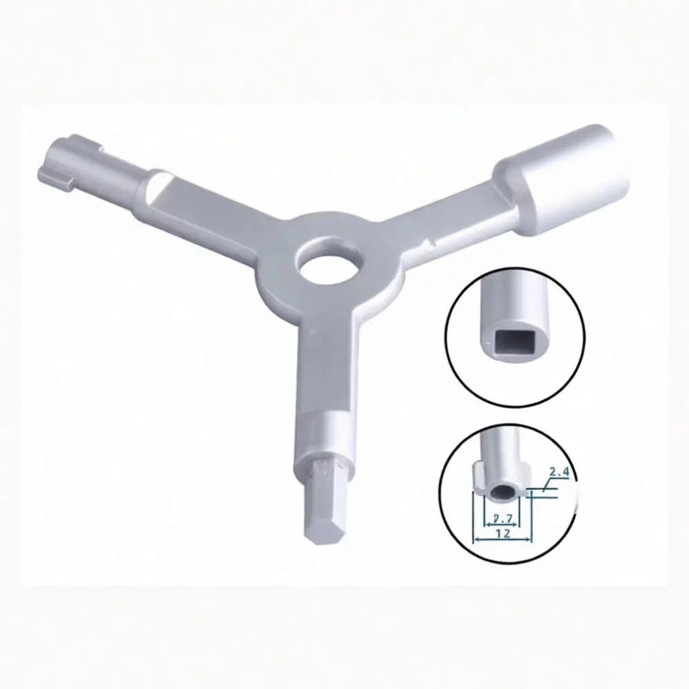 Professional Multifunction Cabinet Key Square Triangle Cross Shape Stainless Steel Tool For Electric Train Meter Box