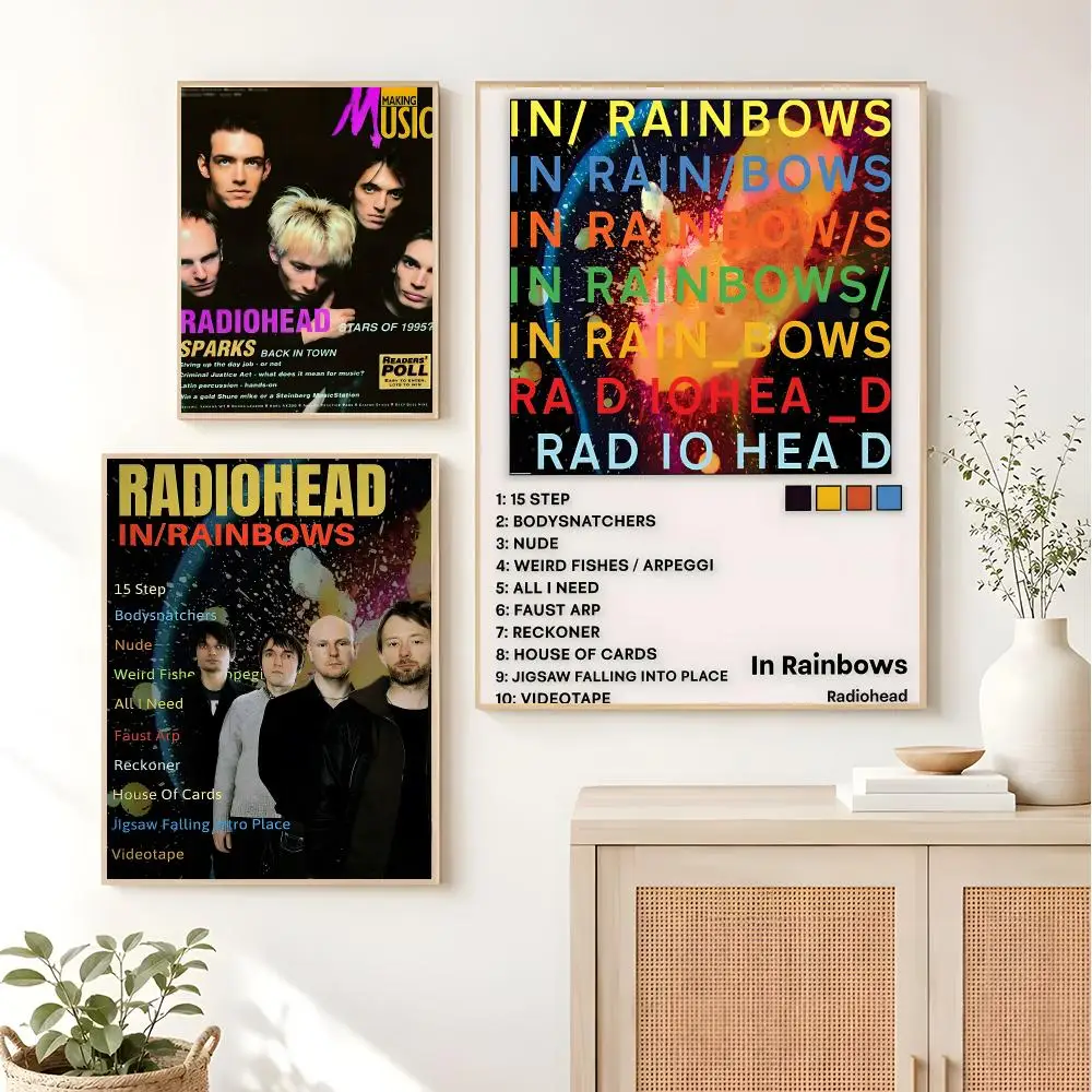 Alternative rock band Radiohead In Rainbows Poster Sleek Living Space Accents Current Style Home Wall Decor
