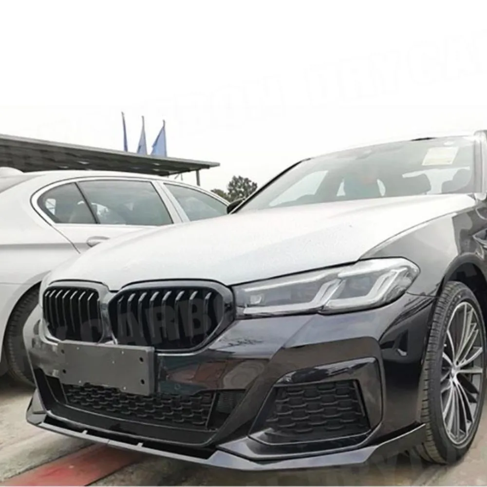 ABS Front Bumper Lip Chin Spoiler For BMW 5 Series G30 G38 M Sport F Style 2021 2022 Body Kits Accessories Car Decoration Tuning
