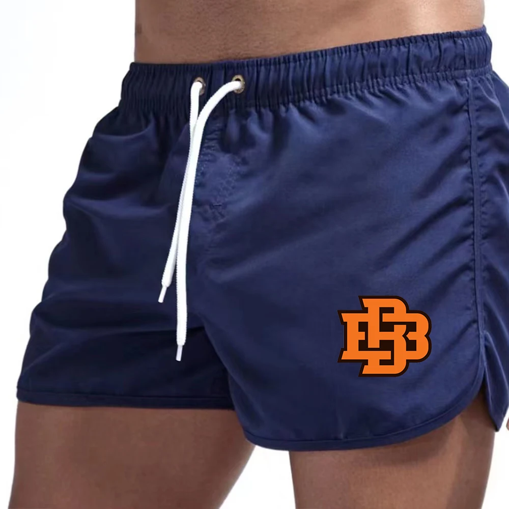 

Fashionable high-end shorts men's summer fashion brand sports pants 2024 new men thin beach selection dazzling pants