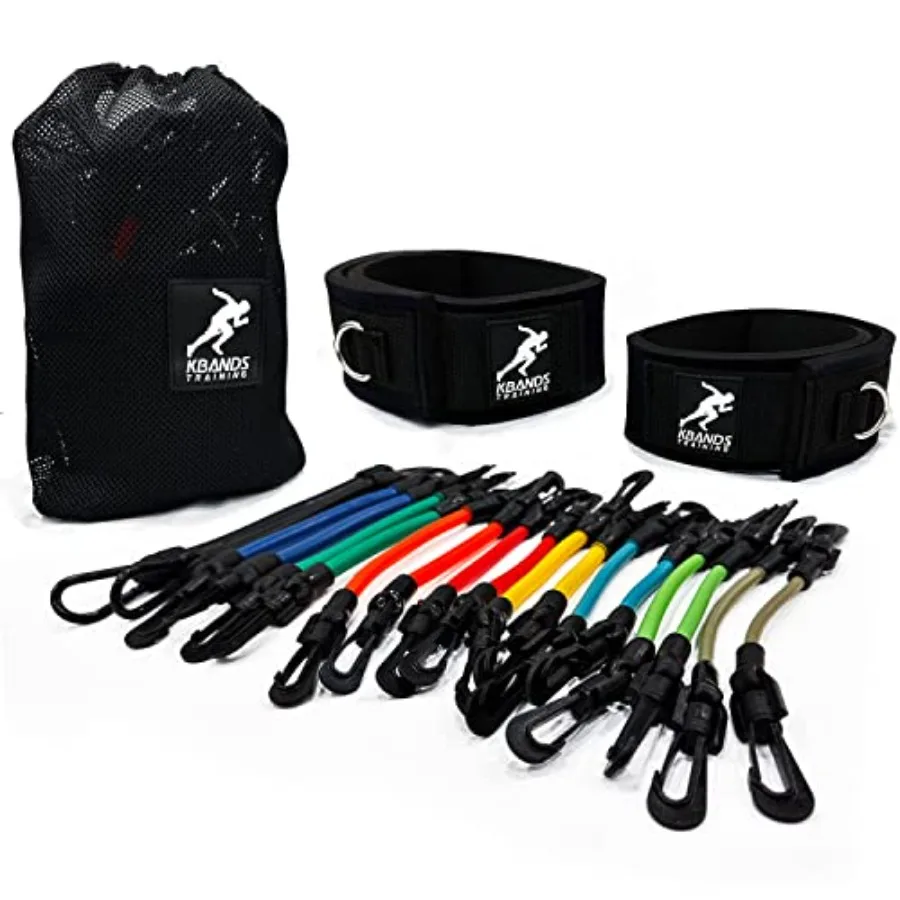 

Speed and Strength Leg Resistance Bands | Includes Speed 101 and Agility FX Digital Training Programs - Sizes for Youth, Intermediate, and Advanced Athletes