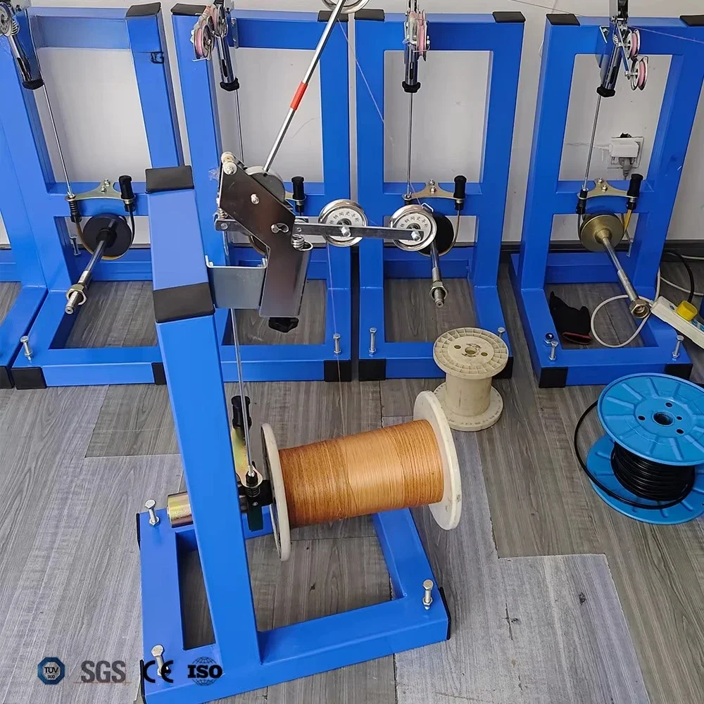 Rewinding Drum Reel Spool Pay-off Rack Wire Feeding Spooling Machine Cable Payoff Stand for Extruder