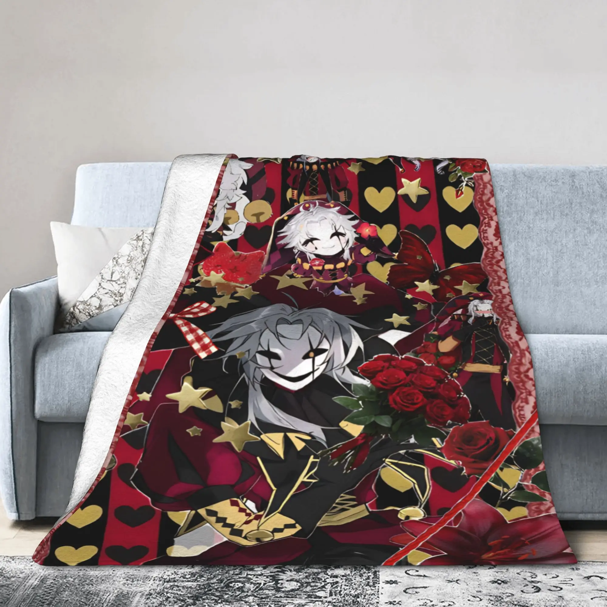 Comfortable Pierrots The Freak Circus Blanket Accessories Home Decorative  Throw Blanket Super Soft Fleece for Office