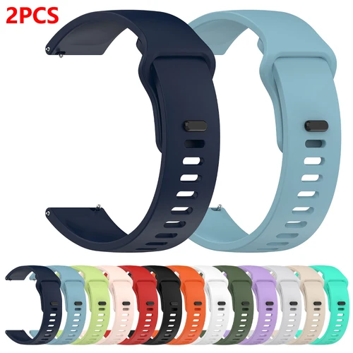 Imagen 1 del producto Correa de reloj 2pecs de 22mm para Redmi Watch 5 Active/Lite, pulsera deportiva de silicona suave para Xiaomi Watch 2 Pro/S4 S1