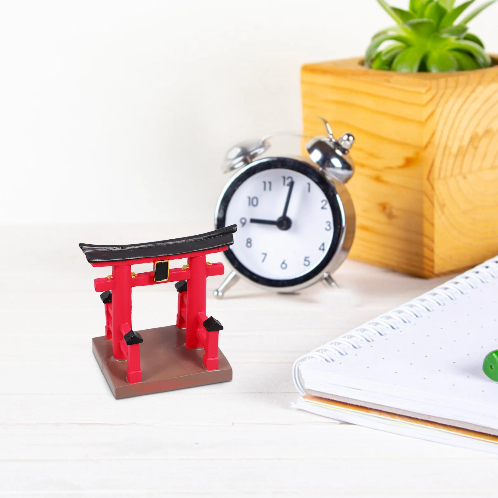 

Mini Gate Ornaments Realistic Resin Craft Japanese Decor Micro Scene Props Garden Miniatures Landscape Accessories Bonsai