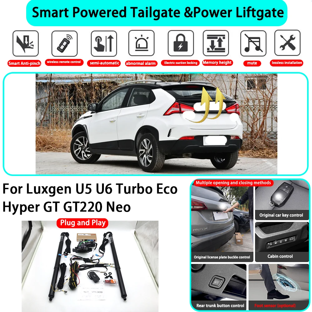 

﻿for Luxgen U5 U6 Turbo Eco Hyper GT GT220 Neo OEM Smart Automatic Powered Tailgate Electric Power Tailgate Lift Kit Key Close