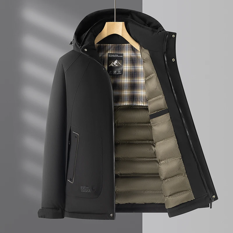 

Men Thermal Windbreaker Hooded Coats Man Cotton Down Thermal Parkas Outdoor Windbreaker Hooded Coats Man Clothing