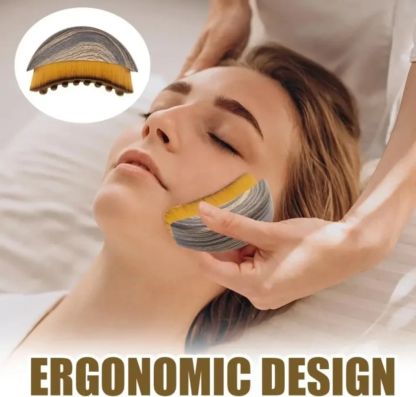 Portable Face Neck Massage Brush Facial Contour Sculpting Tool Skin Relax Massage Accessory For Daily Facial Care