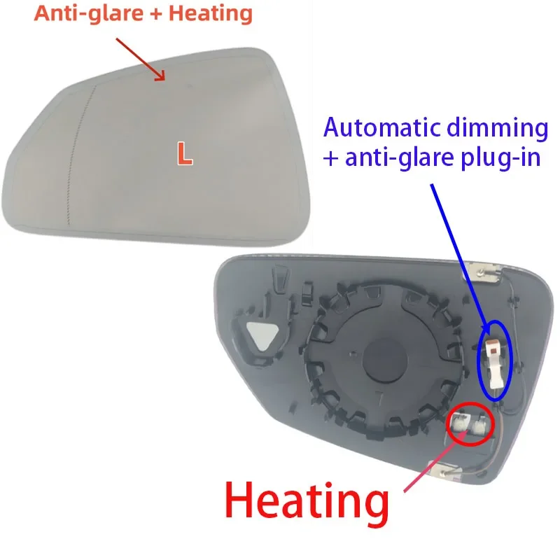 For BMW X1 U11 U12 IX1 X2 U10 2 Series U06 （2022 2023 2024 2025） Car Auto Dimming Anti Glare Heated Left Rear Mirror Glass New