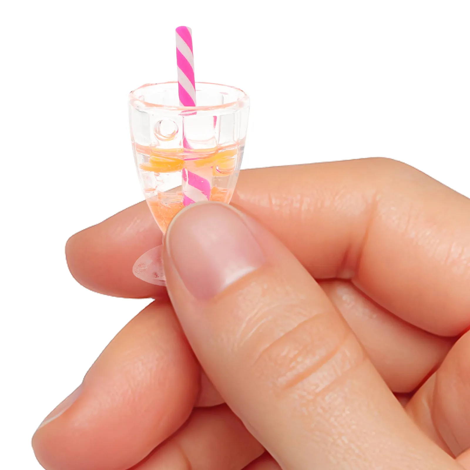 

6Pcs Cute Mini Ice Cream Goblets Sturdy Resin Material Tabletop Decor for Miniature House Kitchen Scene Fake Dessert Ornament