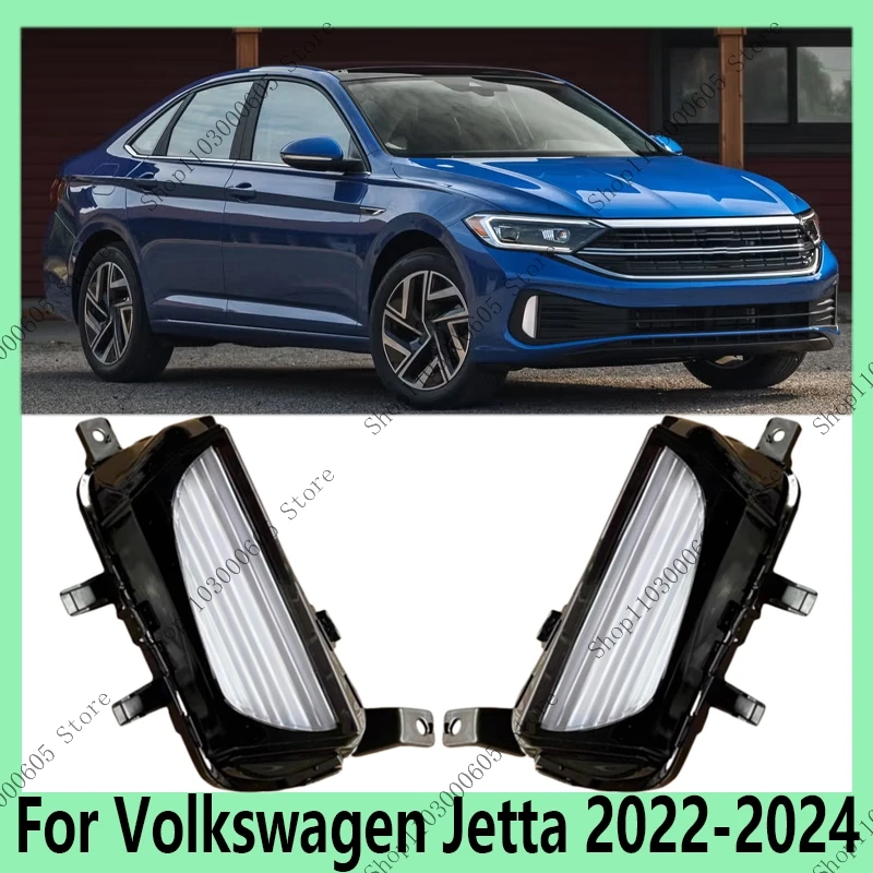 

Для Volkswagen Jetta 2022 2023 2024, автозапчасти, передний бампер, светодиодные противотуманные фары, дневные ходовые огни, сигнальная лампа 17A941653B
