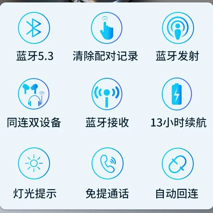 2026 Transceiver integrated BR08 car AUX Bluetooth receiver Bluetooth 5.3 adapter 3.5mm audio, adapter