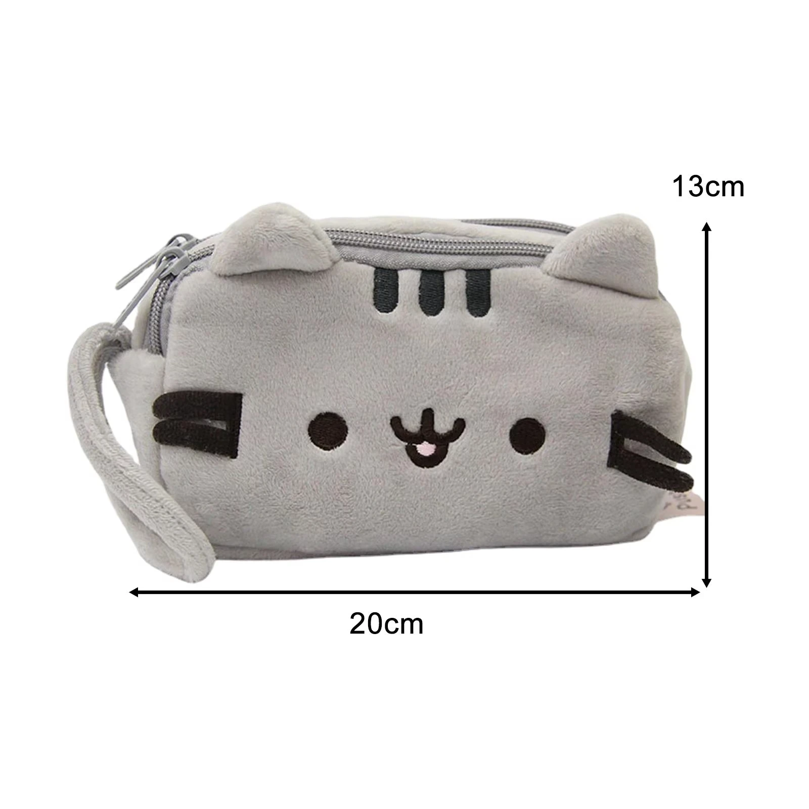 Pluche etui Draagbare pennendoos Opbergtas Portemonnee Multifunctionele potloodtas Cosmetische tas Schattige kattenpennenzak voor cadeau