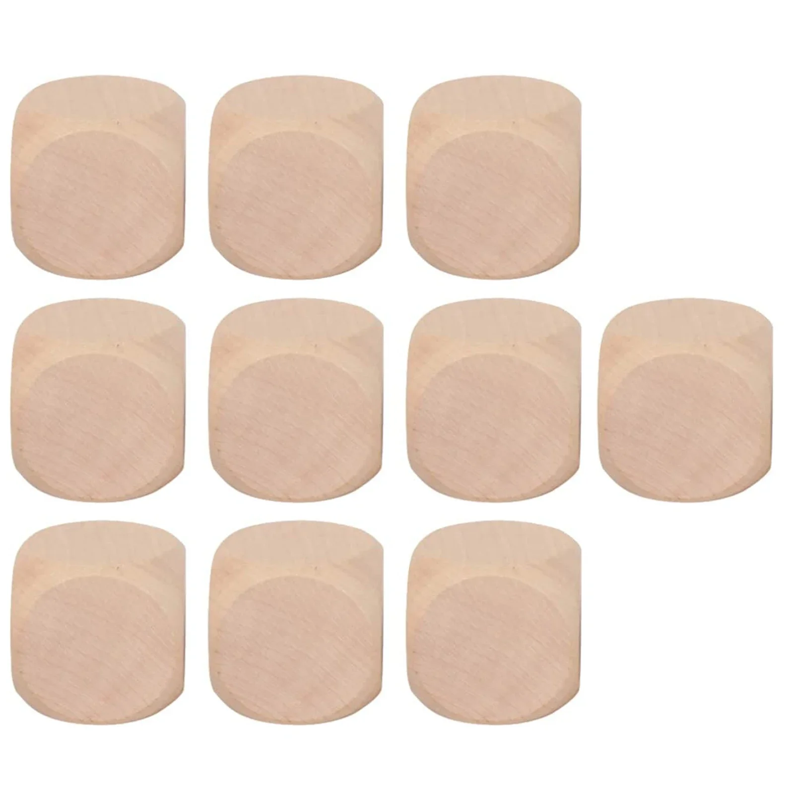 Wooden Dice Blank 10PCS For Custom Board Game Creation Educational Counting Tools Alphabet Dice And Art Projects