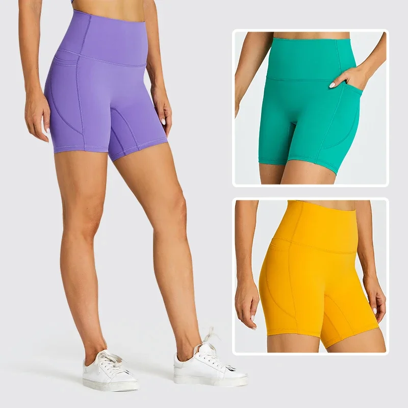 SHINBENE Hi Cloud Biker Workout Shorts for Women 6\