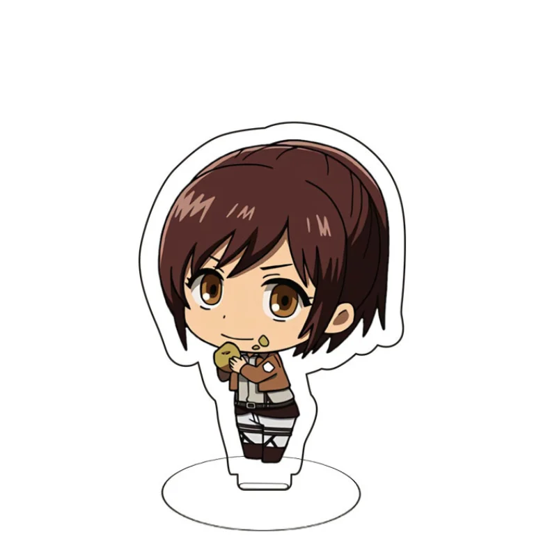 Attack on Titan Anime Figure Acrylic Stand, Model Plate, Desk Decor Holder, Sign, Keychain, Xmas Gifts, 8cm