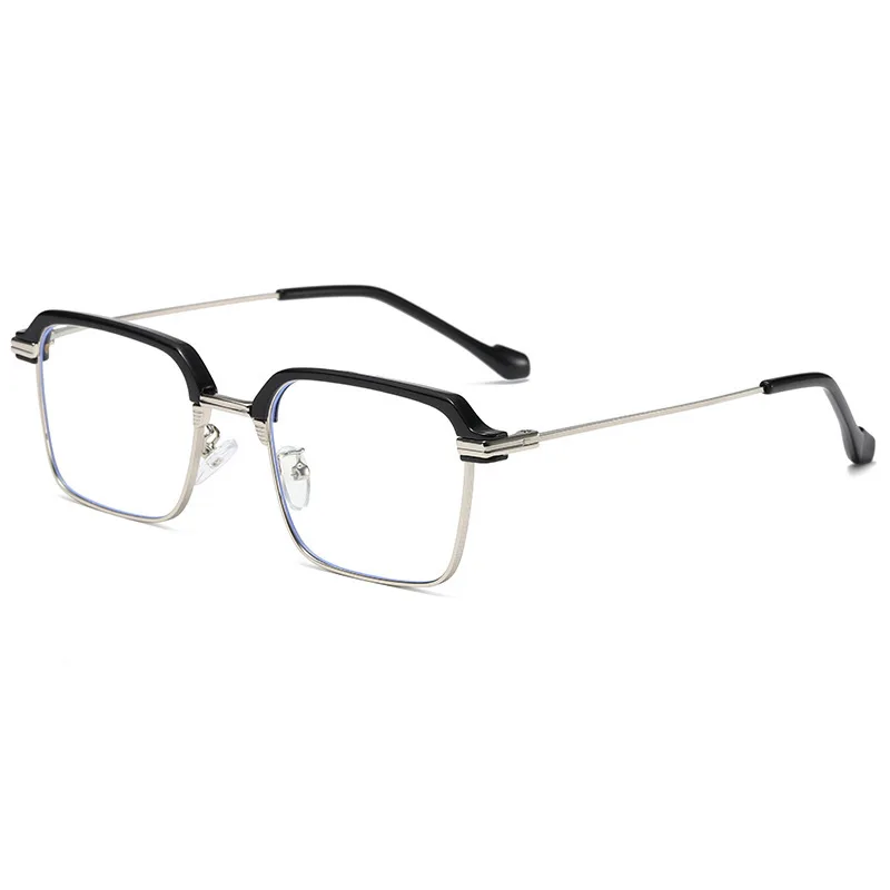 Quadratische Lesebrille Männer Frauen Anti Blau Licht Metall Rahmen Presbyopie Brille Antifatigue Computer Brillen +1,5 +2,0 +2,5 +3,0
