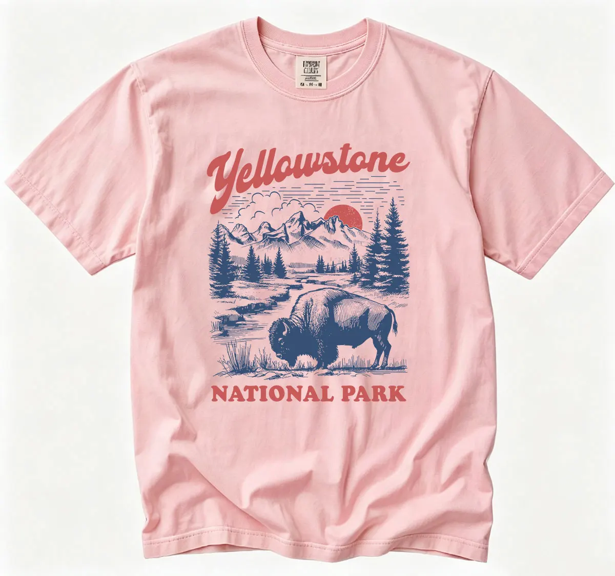 Yellowstone National Park Buffalo Animal Funny Meme T-Shirt für Männer und Frauen, Vintage-Mode, übergroßes, hochwertiges T-Shirt aus 100 % Baumwolle – Detail 4