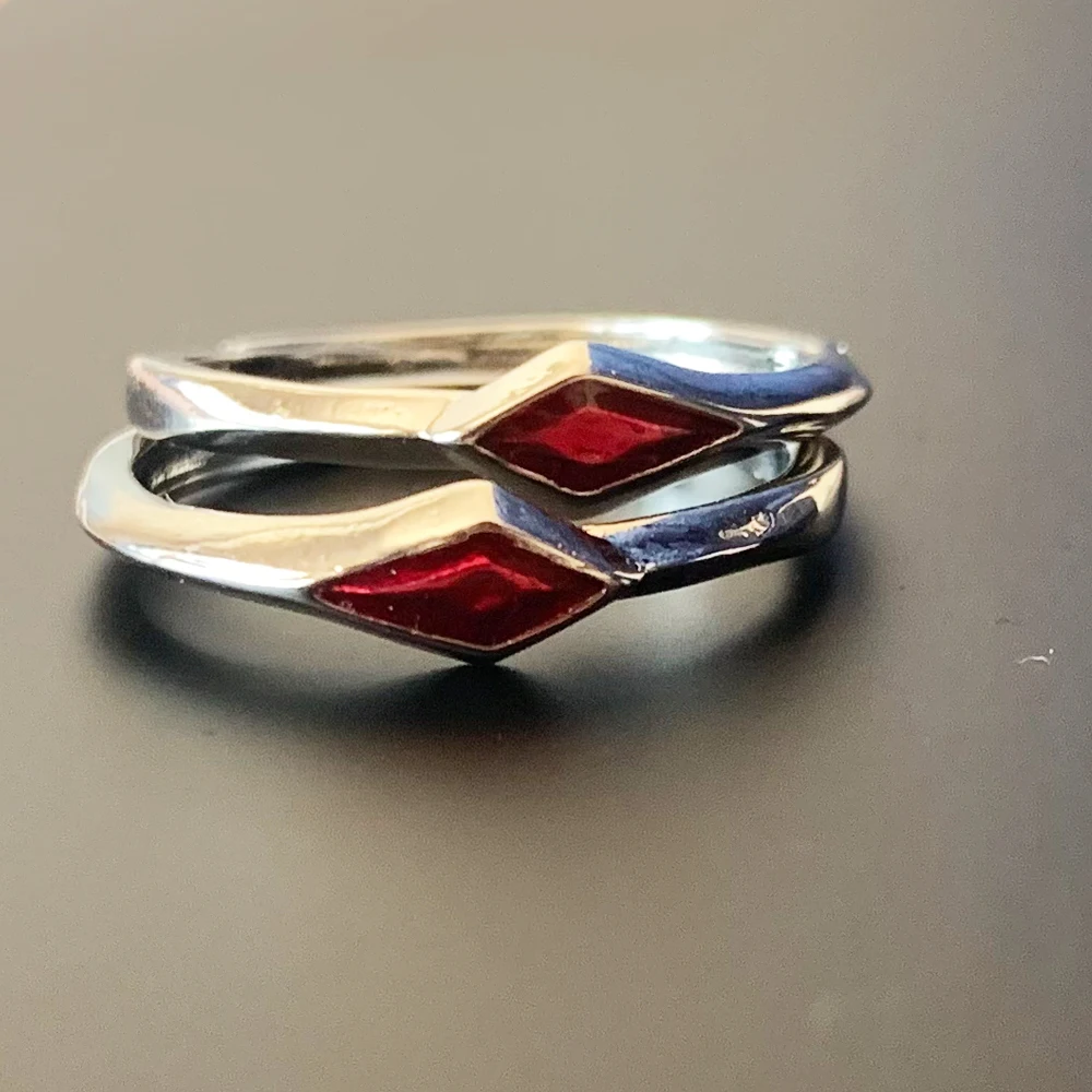 معا للأبد خاتم طبق الاصل المرأة موضة تأثيري مجوهرات اكسسوارات Valorant مستوحاة الفضة مطلي لاعب حلقة هدية لها #3