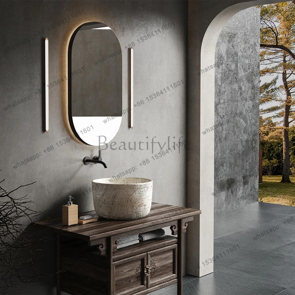 Modern style artificial stone art basin household bathroom counter outdoor courtyard garden wash basin