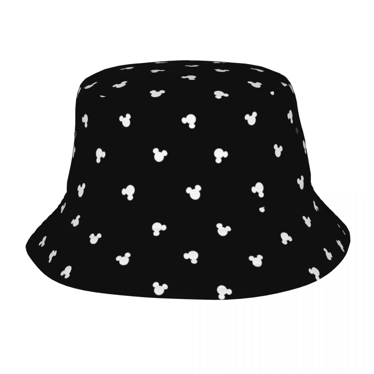 Unisex Bucket Hat Cute Mickey Hot Summer Headwear Foldable Outdoor Fishing Hat Boonie Hat Gifts Idea