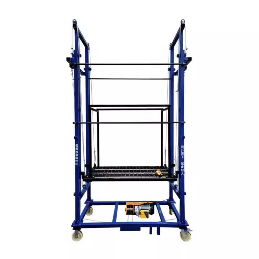 

Home portable electric scaffolding folding lifting platform