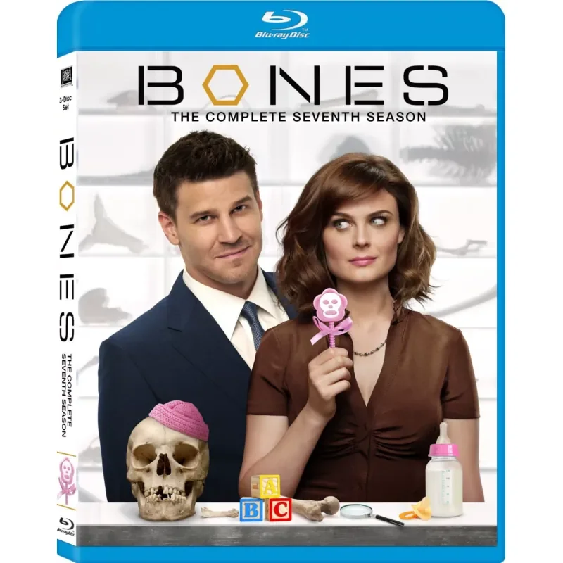

BD Blu-ray Disc DVD American Drama Bones Seasons 1-12 Complete Unabridged Collector's Edition 28 Discs