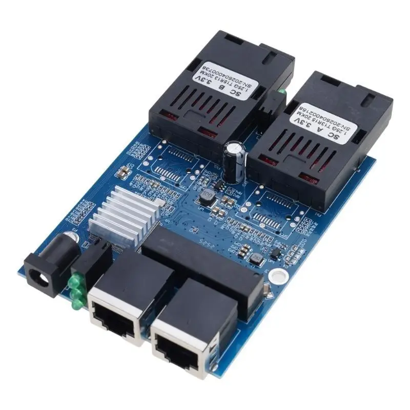 

Y1UB 2G2E Ethernet Fiber Optical Media Converter Single Mode 2 RJ45 UTP and 2 10/100/1000M Gigabit Ethernet Switch