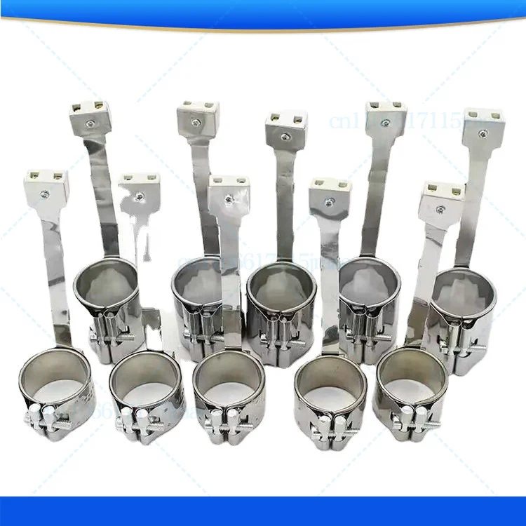 

10 шт., 220 В, керамические ленточные нагреватели, нагревательный элемент, ленточный нагреватель из нержавеющей стали, нагревательное кольцо для литьевой машины