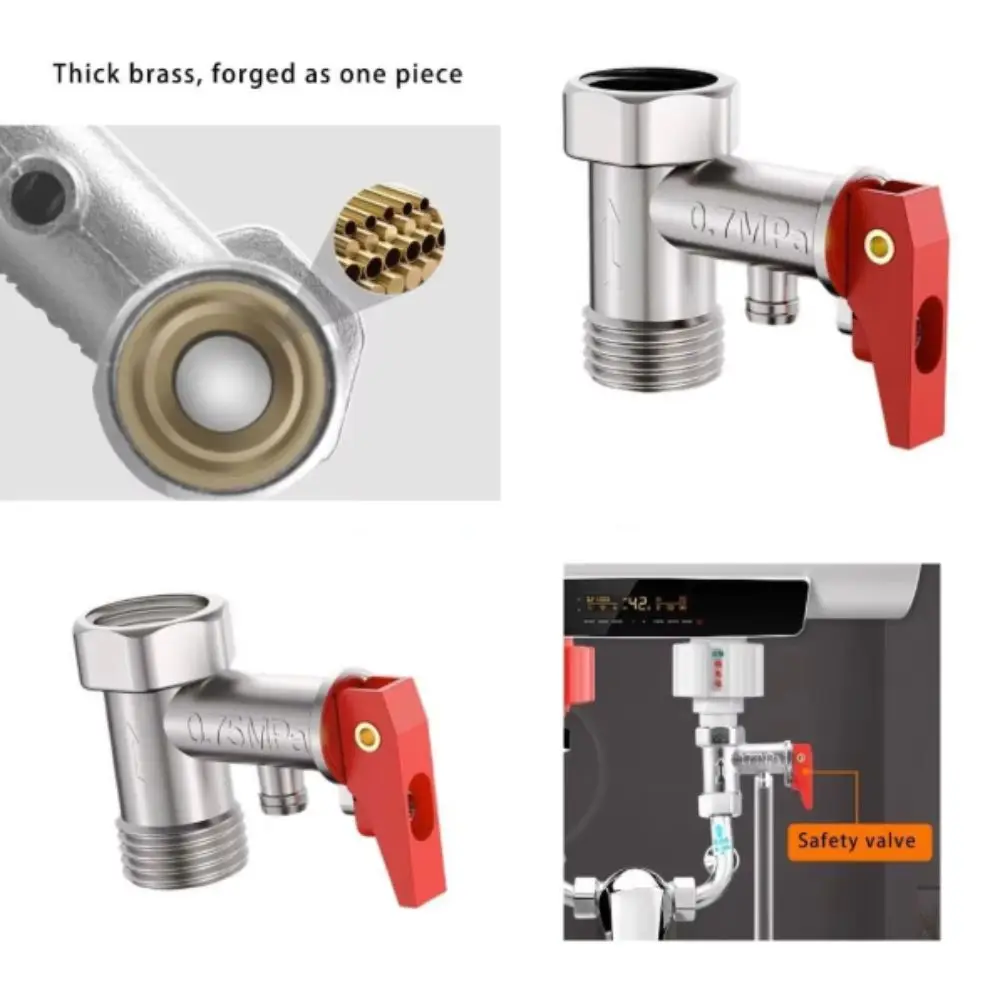 

Регулируемый редукционный клапан из латуни с медным покрытием, предохранительный клапан, прочная конструкция, пружинный механизм