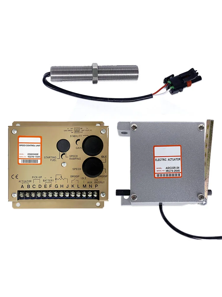 ADC225 Electric Actuator 12V 24V Diesel Generator Engine Governor Set Speed Controller ESD5500E ESD5111 Pickup Sensor 3034572