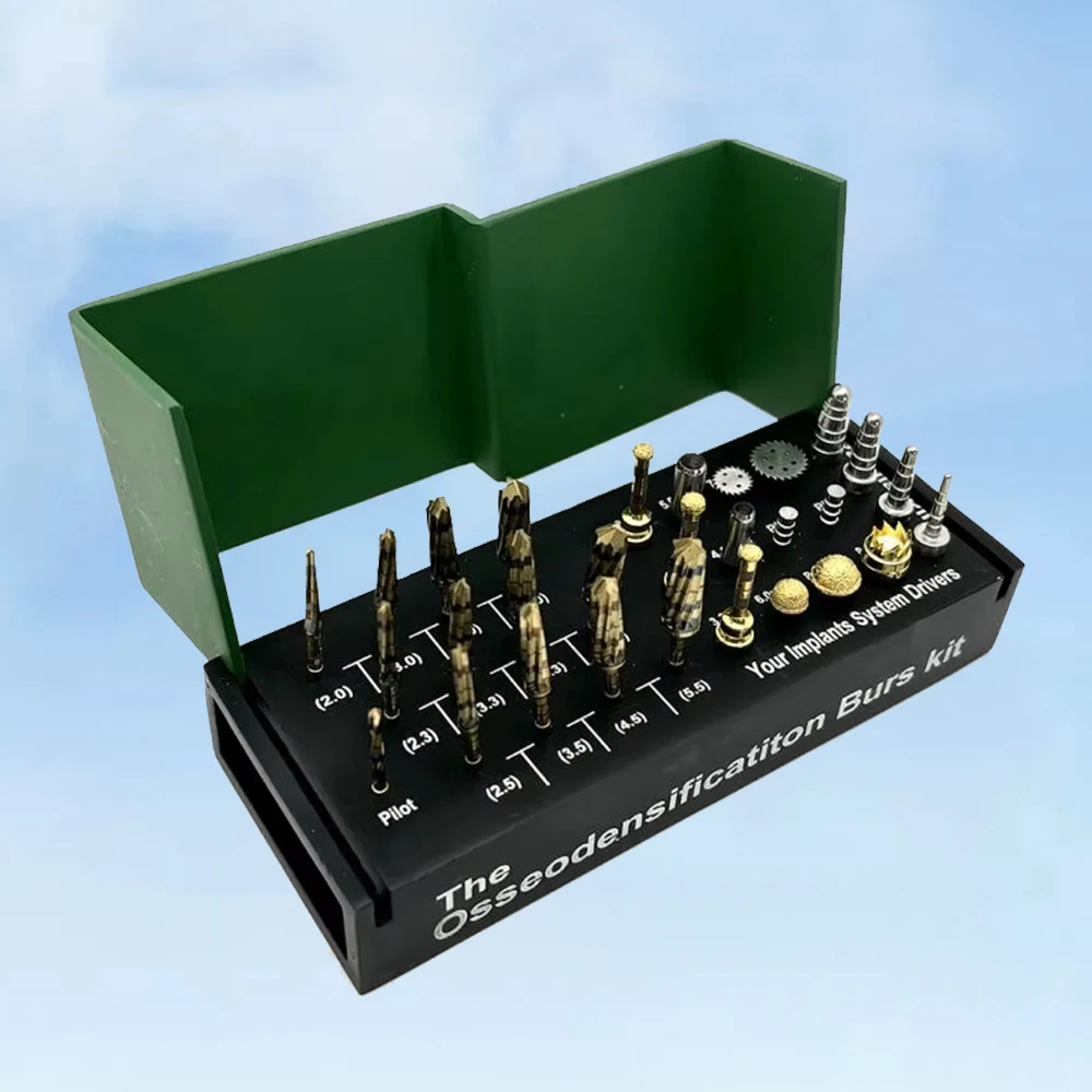 

29pcs Surgical Implant System Drivers Dental Osseodensification Burs Drills Implant Maxillary Sinus Lift Kit Dental Tools