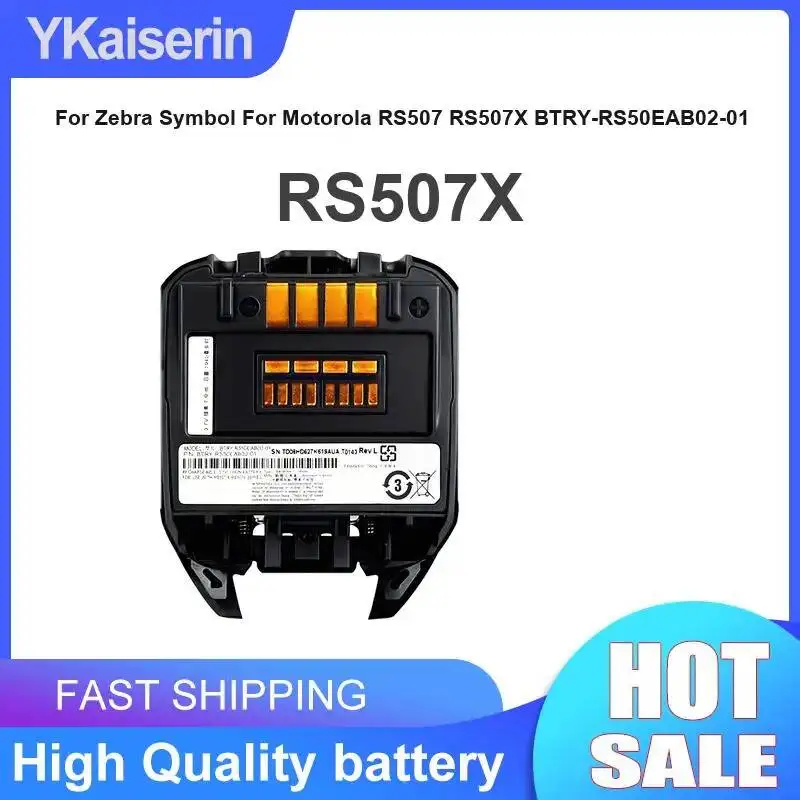 Portable Terminal Device Battery 1940mAh For Zebra Symbol For Motorola RS507 RS507X Btry-RS50EAB02-01