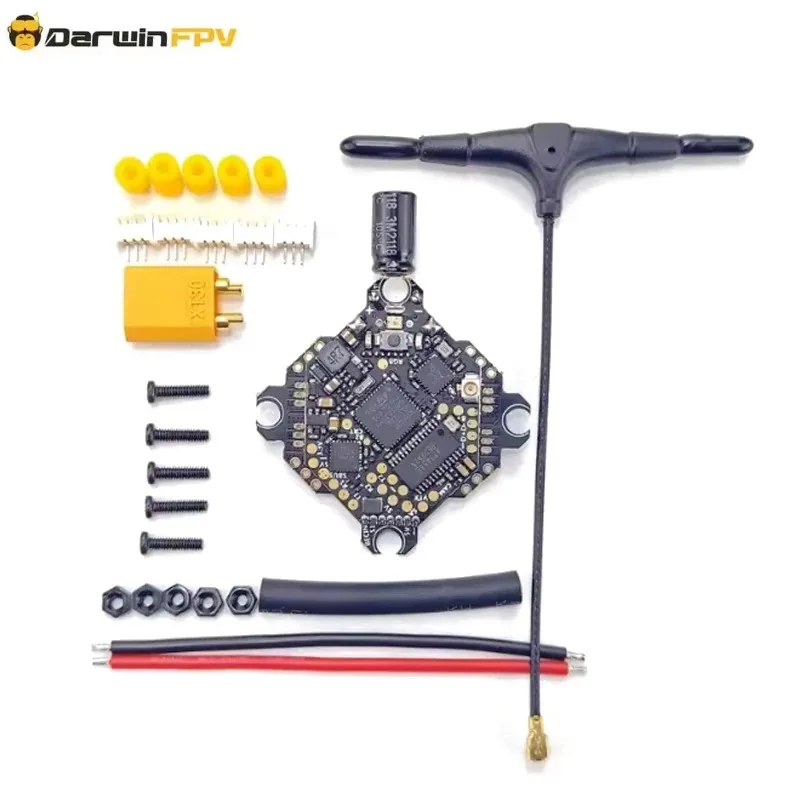 DarwinFPV ExpressLRS ELRS AIO F4 FC FPV Bluejay 2.4G Flight Controller Whoop Betaflight 15A OSD BEC 1-3S 4In1 ESC