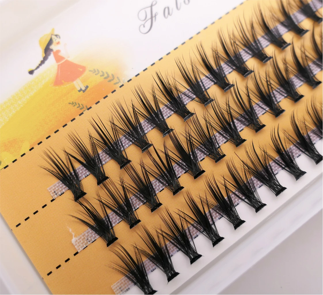 60 bundles/box Mink Eyelashes Natural 3D Russian Eyelash 20D Eyelash Cluster Individual Makeup tools Lashes Cilias wholesale