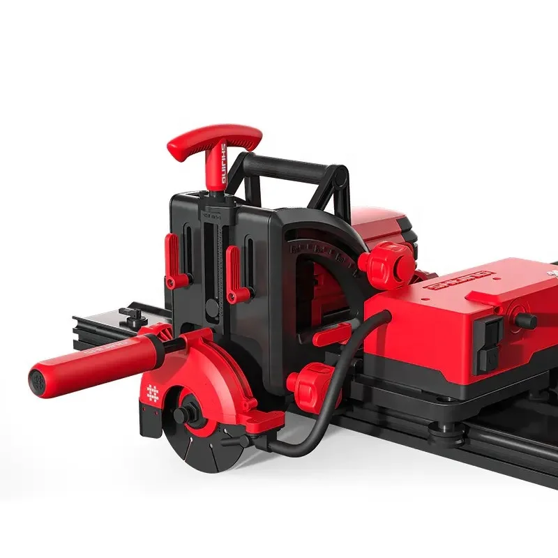 

Electric Gres Porcelain Tile Slab Cutter Cutting 45 Chamfer Machine with 3380mm Guide Rails