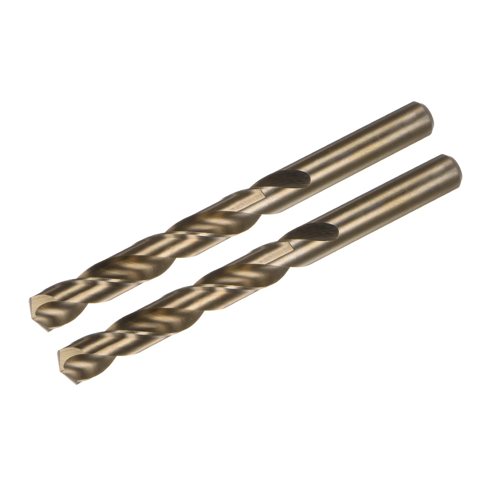 

2pcs High-Speed Steel Twist Drill Bits 6/7/8/9/10/11/12mm Cutting Dia Round Shank Cobalt Metric Drill Bit for Stainless Steel