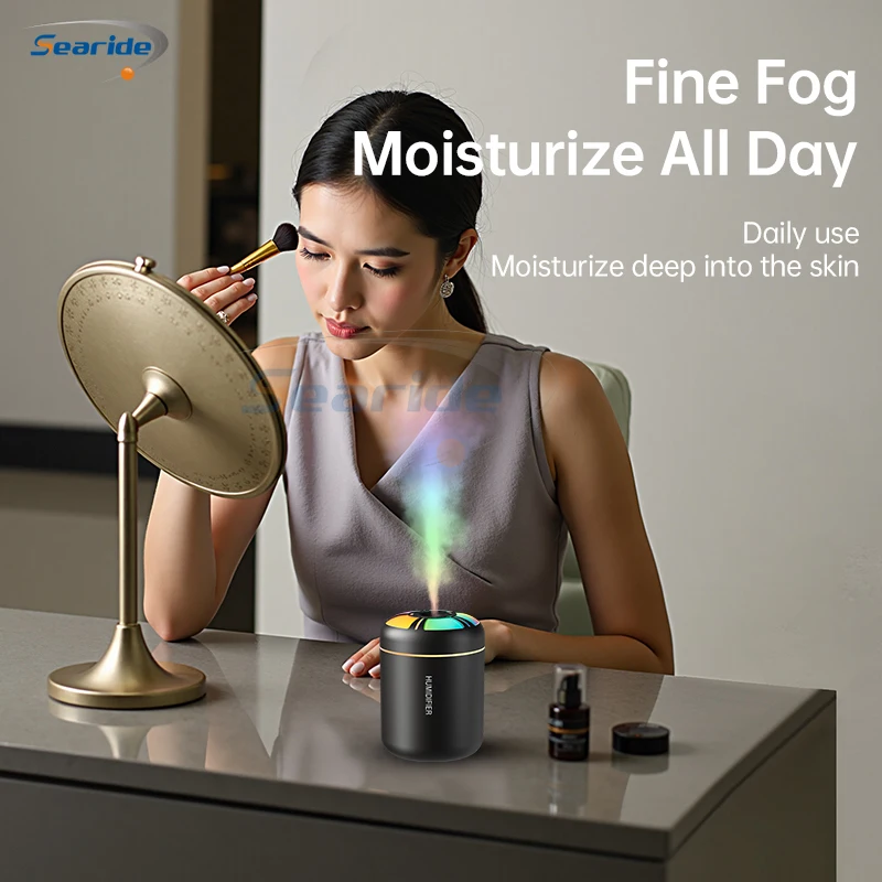 180ML Mini Air Humidifier Electric USB Aroma Diffuser Essential Oil Purifier Aromatherapy Color Lights For Car Home Bedroom