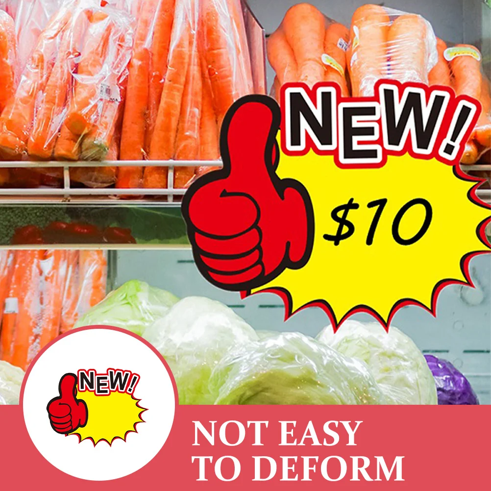 

100Pcs Price Labels Sale Signs for Retail Store Strong Construction Price Burst Signs for Commerce Fundraising Real Sales