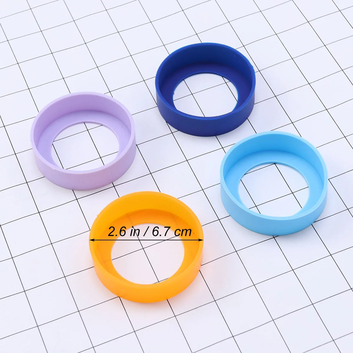 

4 pcs Resistant Silicone Mats for Bottles Non Slip Quick Dry Table Silicone Cup Mat Protection Home Cafe Cup Mat Use