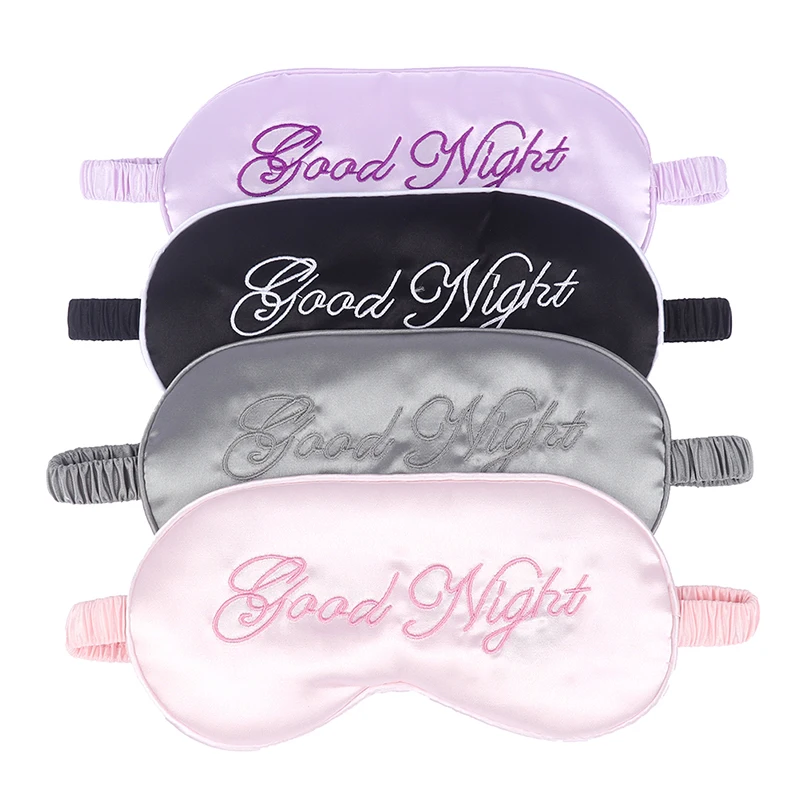 Sleeping Mask Sleeping Blindfold Soft Eye Masks Cute Eye Cover silk Fabric Eye Mask Eyepatch Nap Health Eye Cover Relax