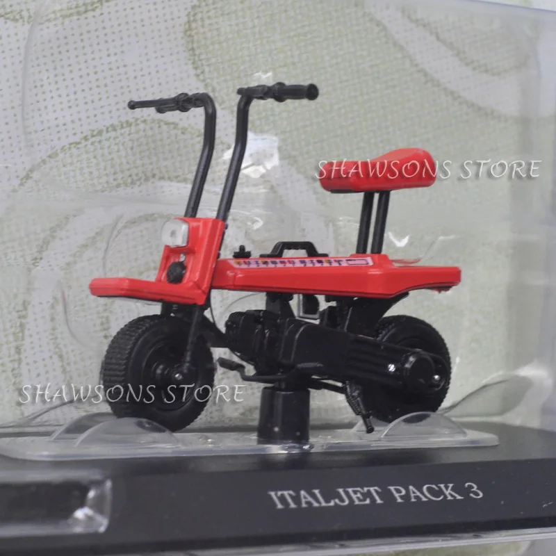 1:18 Scale Diecast Motorcycle Model Toy Scooter Moped Bike Italjet Pack 3 Miniature Replica